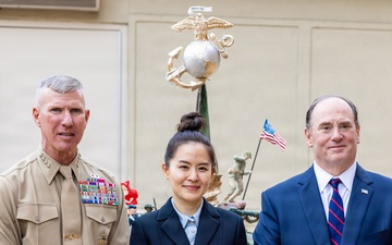 The Commandant, Gen. Eric M. Smith Attends Pentagon 250th Marine Corps Birthday Cake Cutting Ceremony