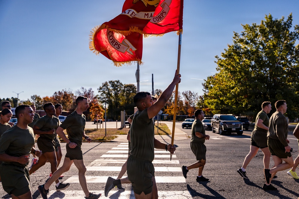 MCB Quantico conducts Moto Run for the 250th Marine Corps Birthday