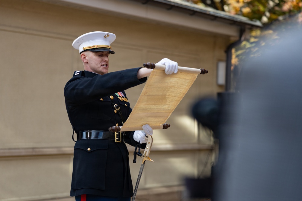 Pentagon 250th Marine Corps Birthday Cake Cutting Ceremony