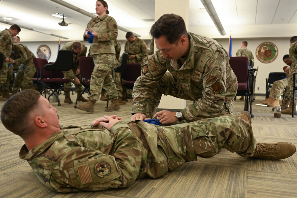 Airman Leadership School holds Tactical Combat Casualty Care class