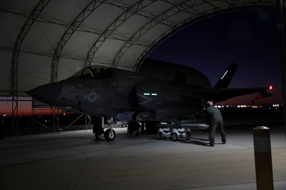 VMFA 122 Marines conduct flight operations during RUT