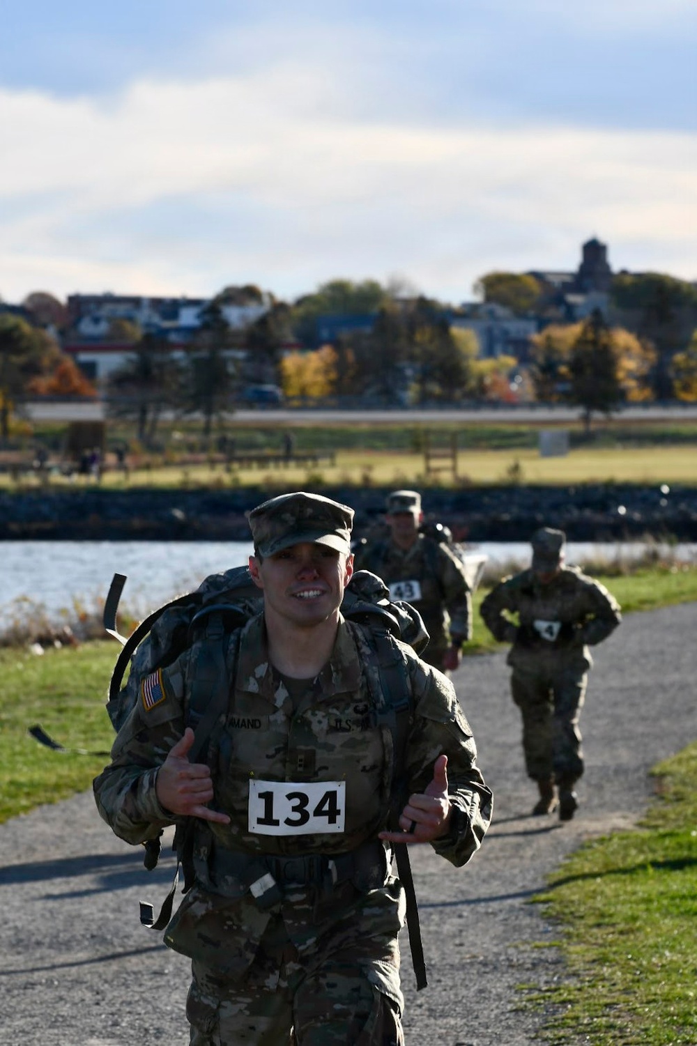 Maine National Guard and ROTC Cadets Take on Norwegian Foot March in Portland