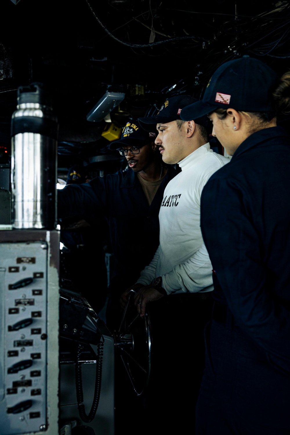 USS Iwo Jima Watchstanders on the Bridge