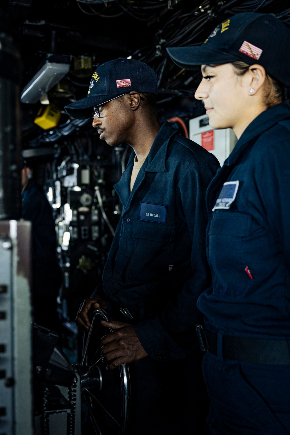 USS Iwo Jima Watchstanders on the Bridge