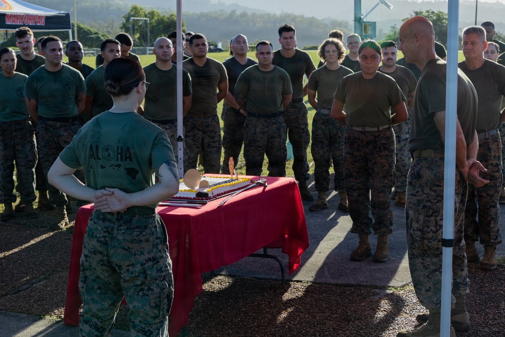 MARFORPAC conducts cake cutting ceremony