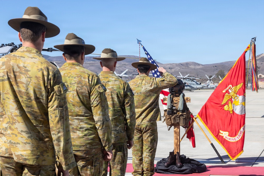 HMLA-369 holds a memorial ceremony for Maj. Tyler R. Braconi