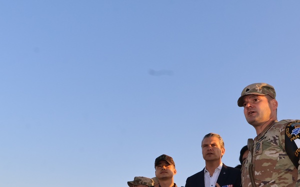 SECWAR Visits Korean DMZ, Underscores Peace Through Strength