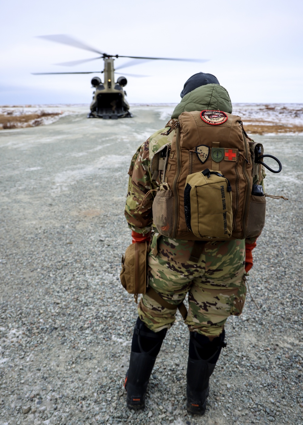 AKARNG Chinook aviators transport AKOM members and supplies during Operation Halong Response