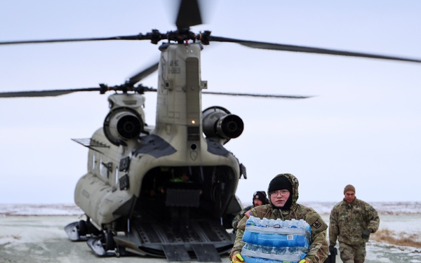 AKARNG Chinook aviators transport AKOM members and supplies during Operation Halong Response