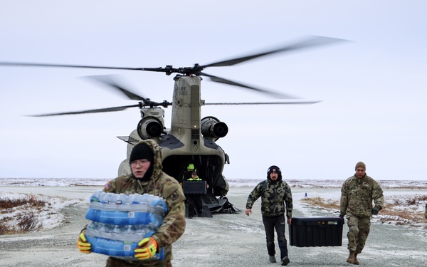 AKARNG Chinook aviators transport AKOM members and supplies during Operation Halong Response