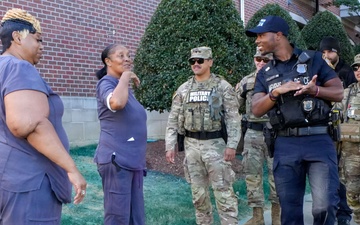 Staff greets community patrol