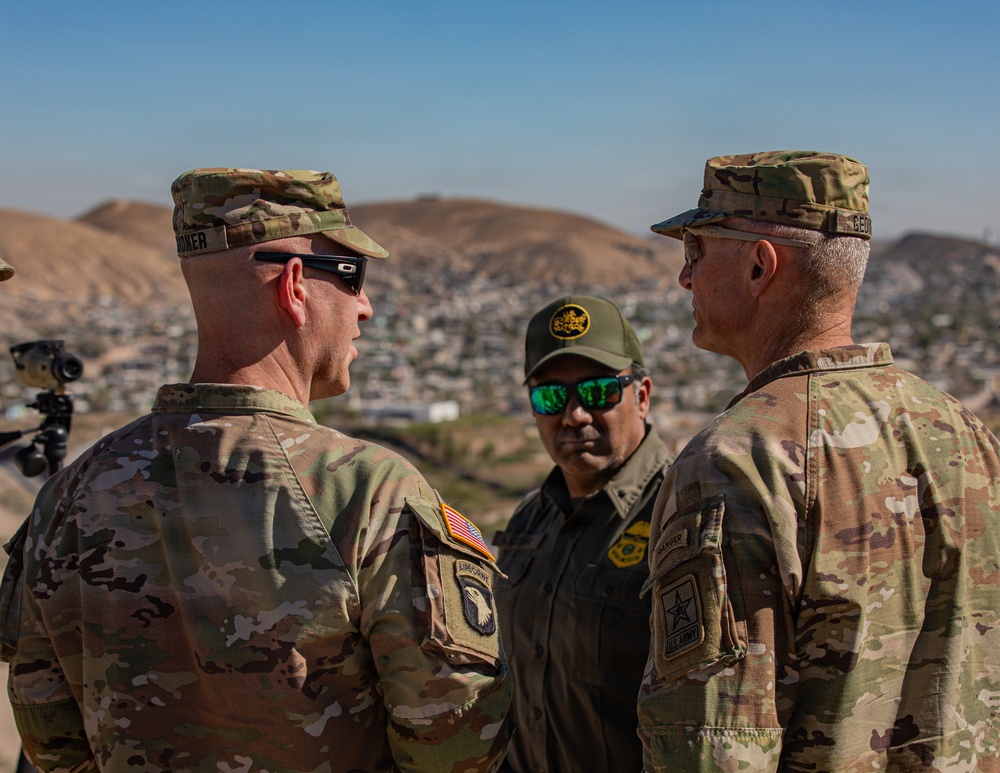 Chief of Staff of the Army visits Joint Task Force-Southern Border