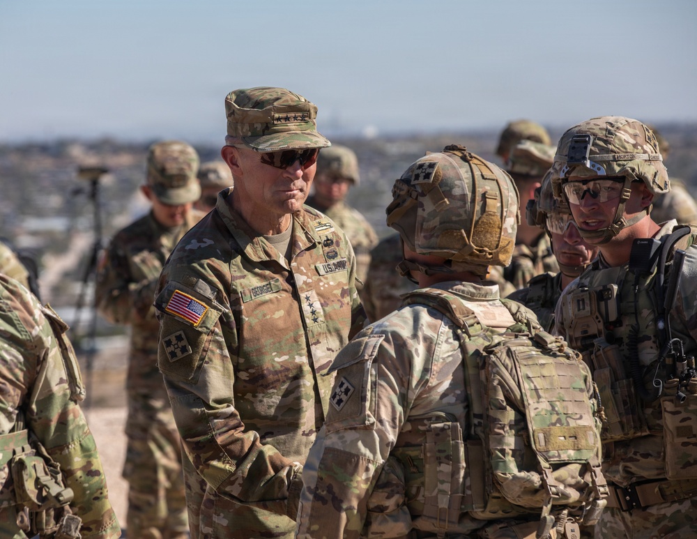 Chief of Staff of the Army visits Joint Task Force-Southern Border