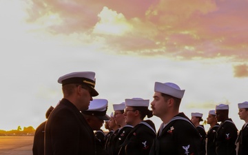 MAG-24 Medical hold a Dress Blue Uniform Inspection