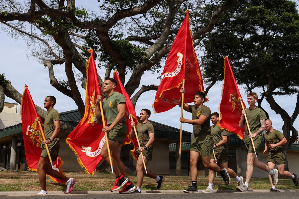 MAG-24 runs 250 miles for the Marine Corps Birthday