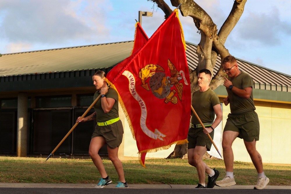 MAG-24 runs 250 miles for the Marine Corps Birthday