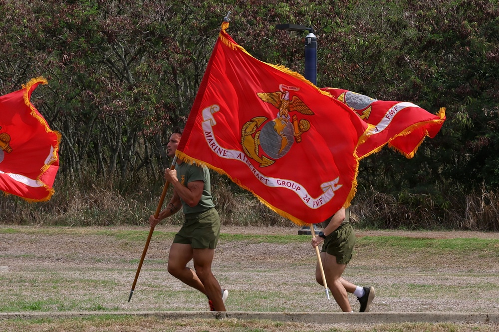 MAG-24 runs 250 miles for the Marine Corps Birthday