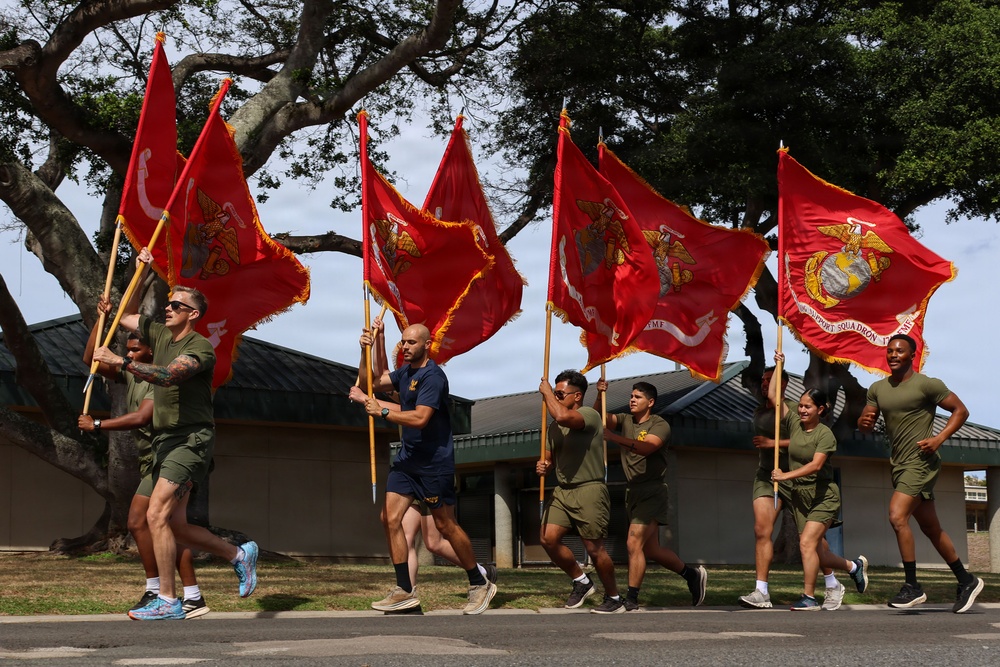 MAG-24 runs 250 miles for the Marine Corps Birthday