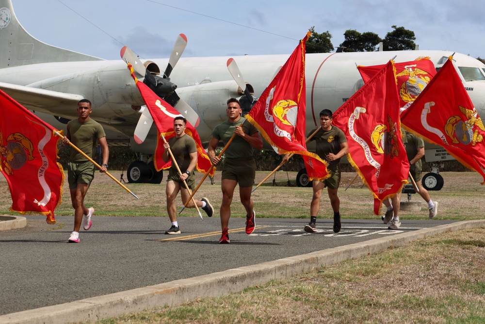 MAG-24 runs 250 miles for the Marine Corps Birthday