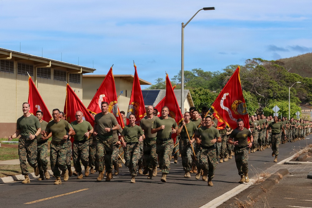 MAG-24 runs 250 miles for the Marine Corps Birthday