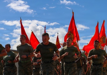 MAG-24 Marines Run 250 Miles for the Marine Corps Birthday