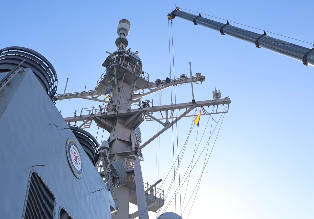 USS Roosevelt (DDG 80) Sailors Conduct Maintenance