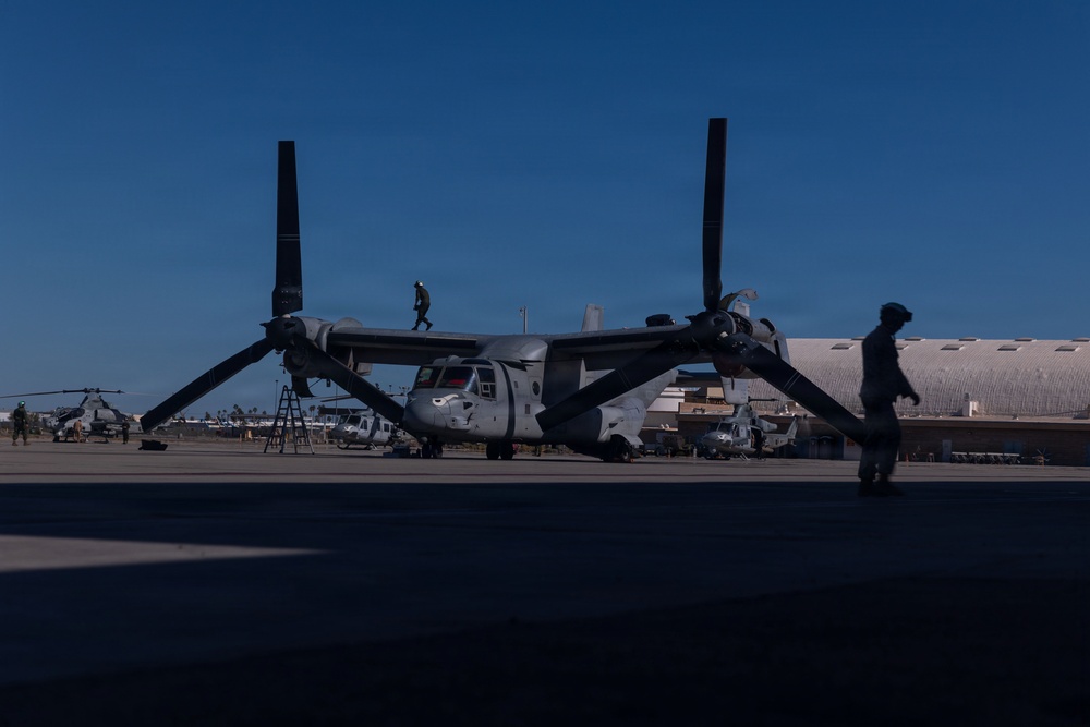 11th MEU Marines complete Air Delivered Ground Refuel during RUT