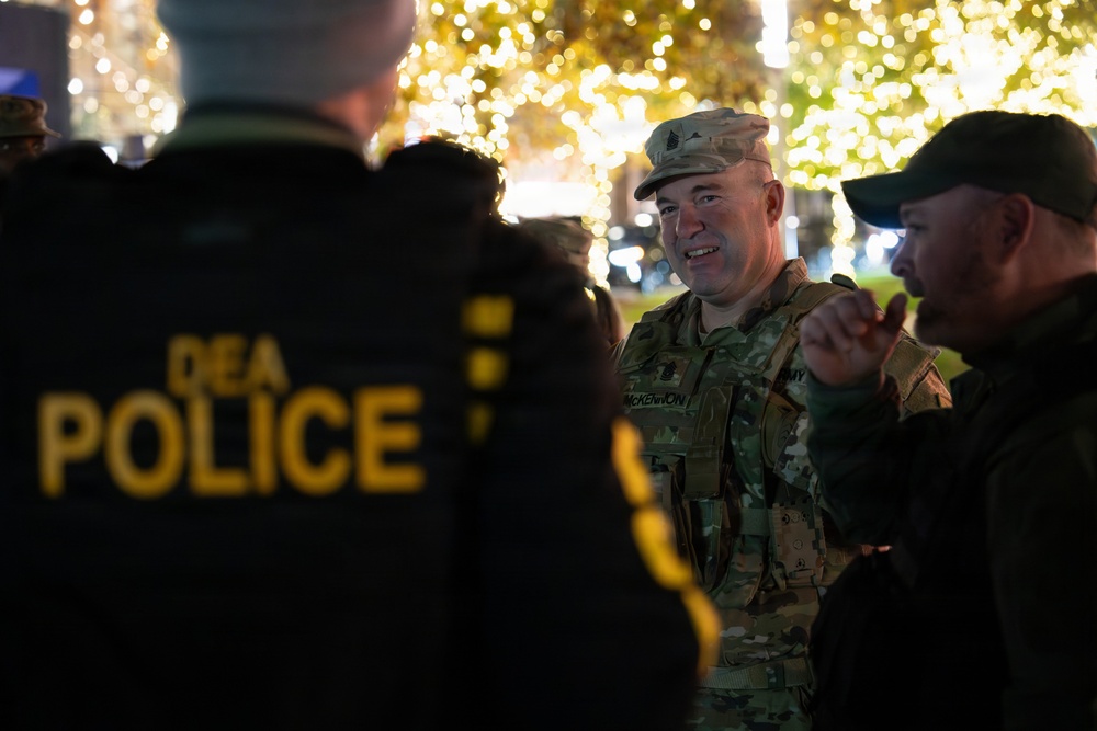 Guard Leaders Strengthen Interagency Coordination During D.C. Safe and Beautiful Night Operations