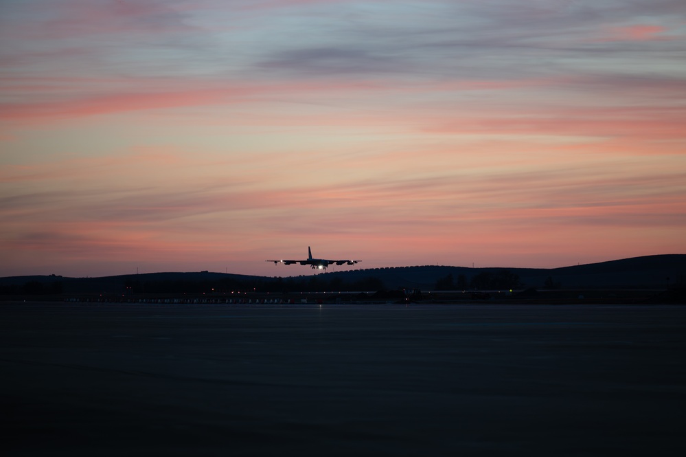 U.S. Air Force B-52s arrive in Spain for Bomber Task Force Europe 26-1