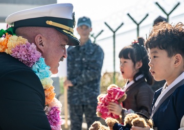 USS George Washington Strike Group Departs from Busan