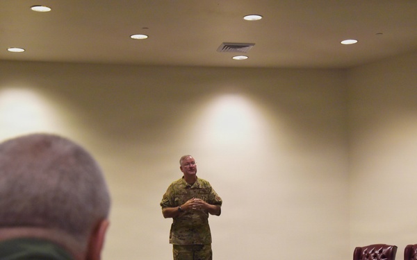 Wing commander hosts first civilian all call