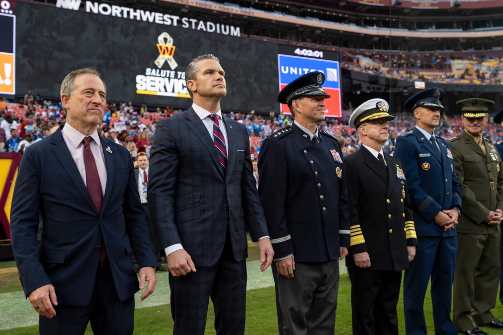 POTUS, SW Attend Washington Commanders Salute to Service Game