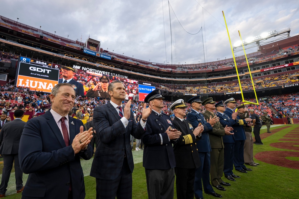 POTUS, SW Attend Washington Commanders Salute to Service Game