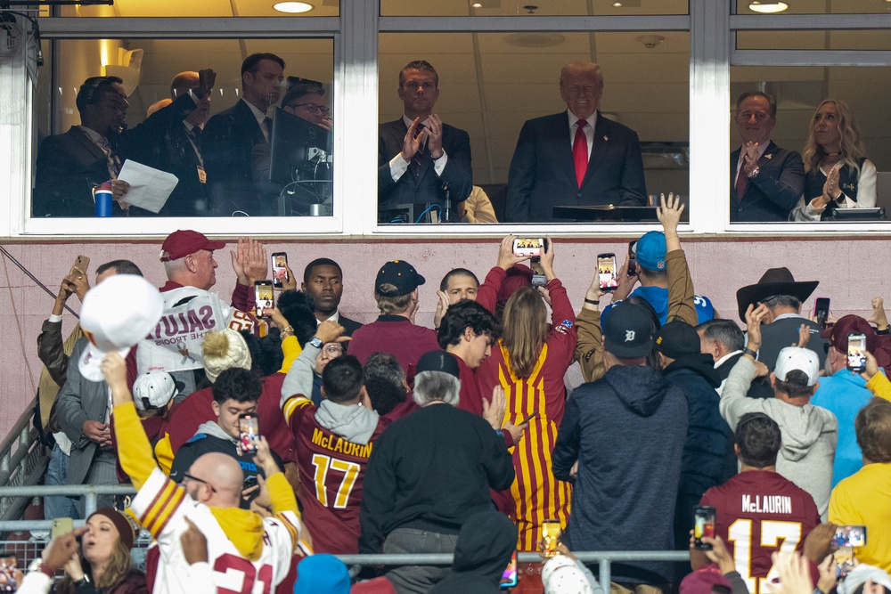 POTUS, SW Attend Washington Commanders Salute to Service Game