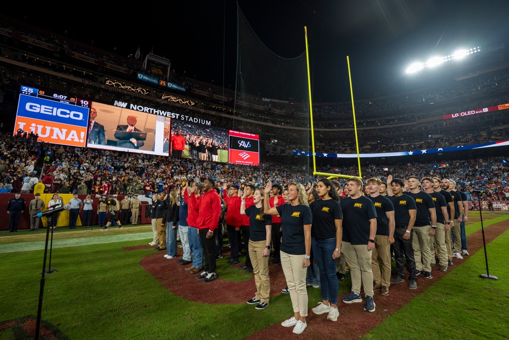 POTUS, SW Attend Washington Commanders Salute to Service Game