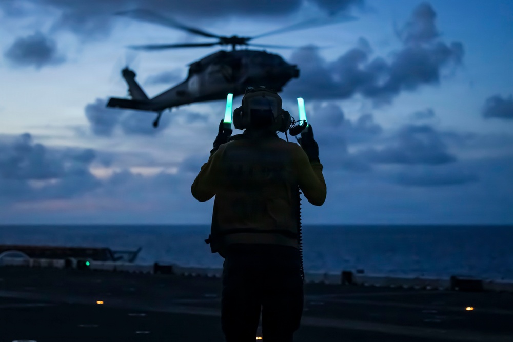 USS Iwo Jima Conducts Flight Operations