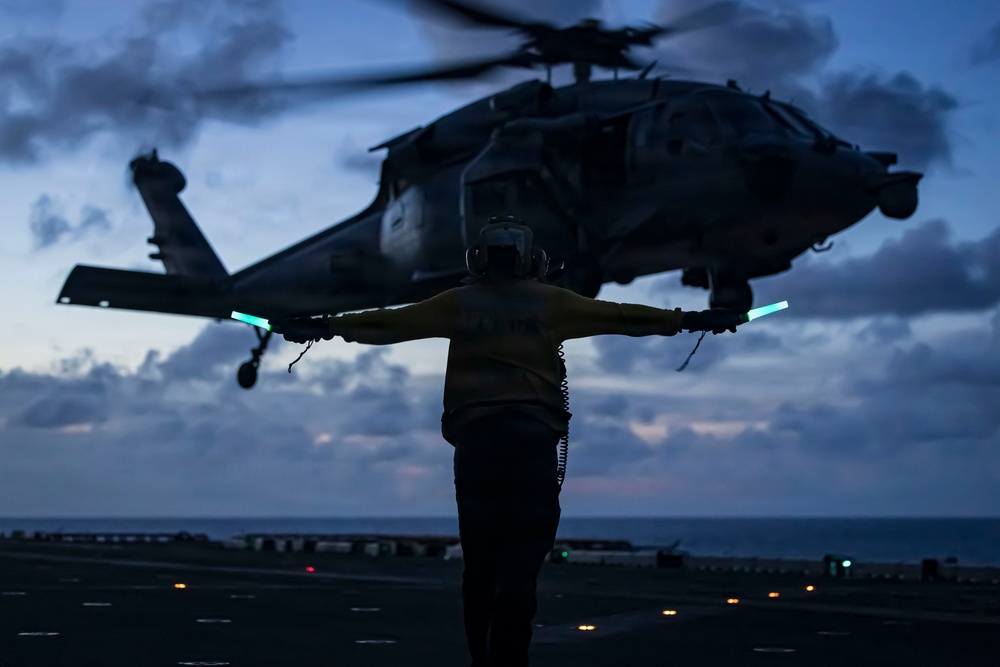 USS Iwo Jima Conducts Flight Operations