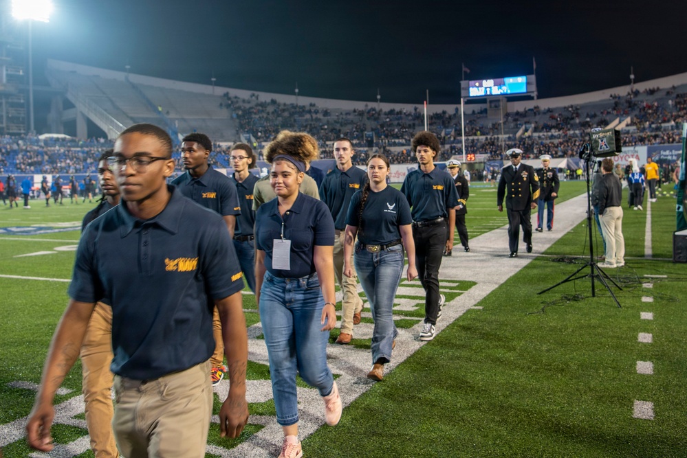 Future Service Members March Off Field