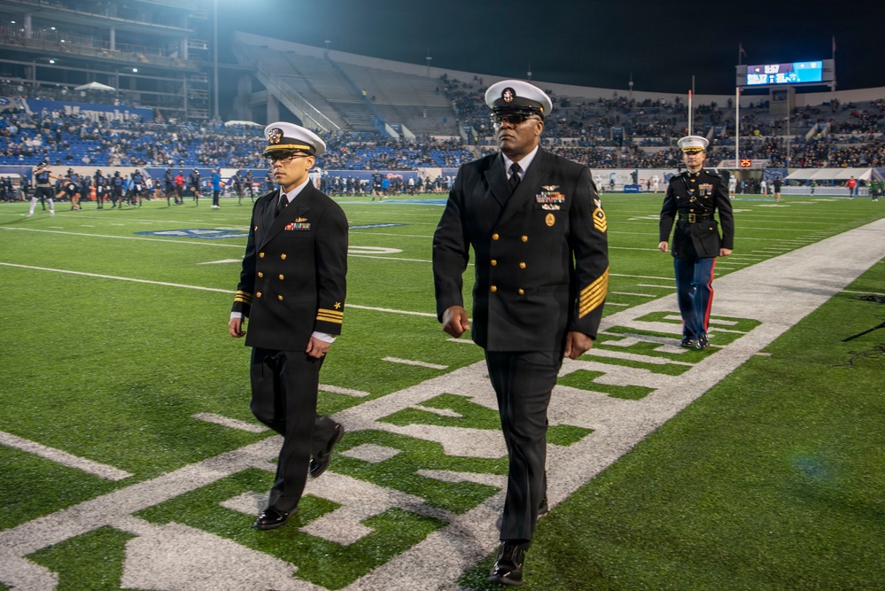 Service Members March Off Field