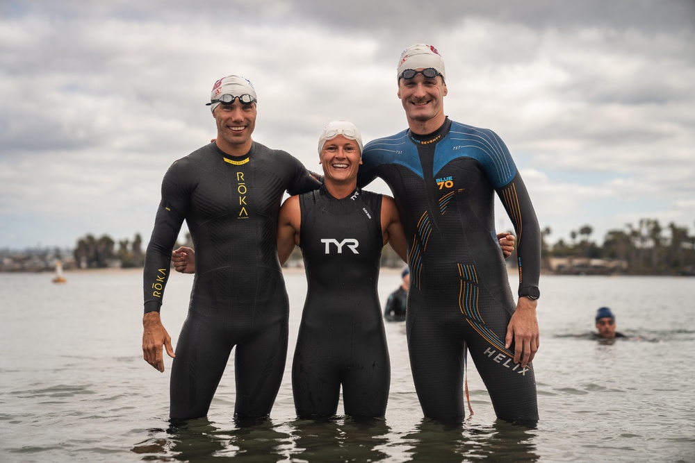Coast Guard and Navy Athletes take first place at Armed Forces Sports Triathlon in San Diego