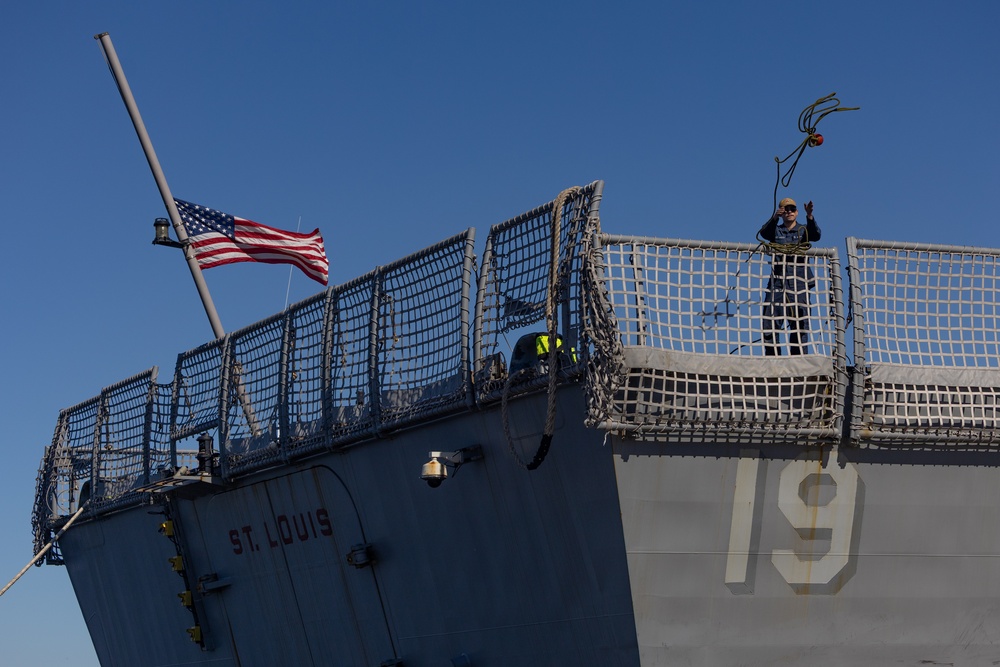 USS St. Louis (LCS 19) Returns to Naval Station (NAVSTA) Mayport