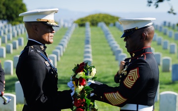 MCRD San Diego Conducts Wreath-Laying Ceremony at 9th SMMC Gravesite