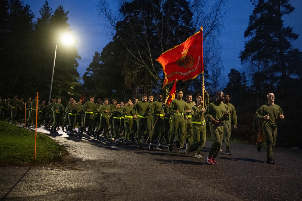 CLB-6 celebrates the Marine Corps’ 250th birthday with motivational run