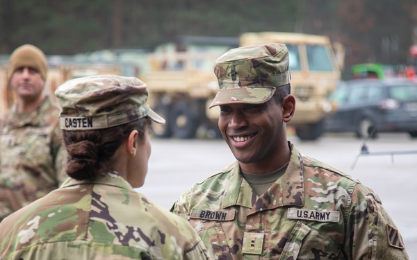 CW2 Brown promotion and reenlistment