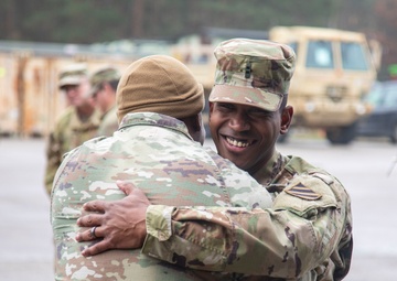 CW2 Brown promotion and reenlistment