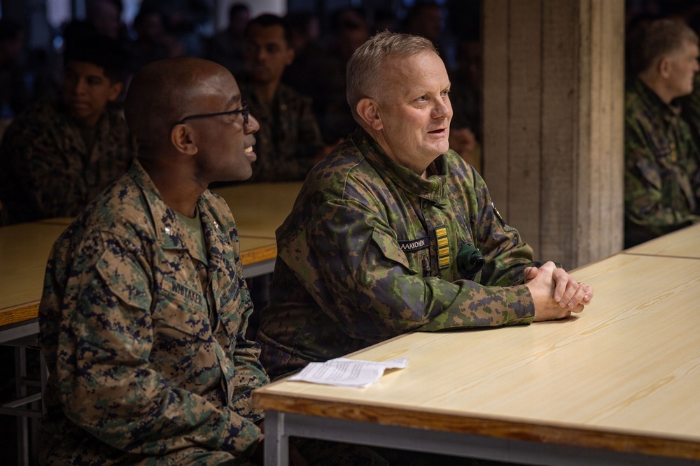 Marines and Sailors celebrate the U.S. Marine Corps 250th birthday