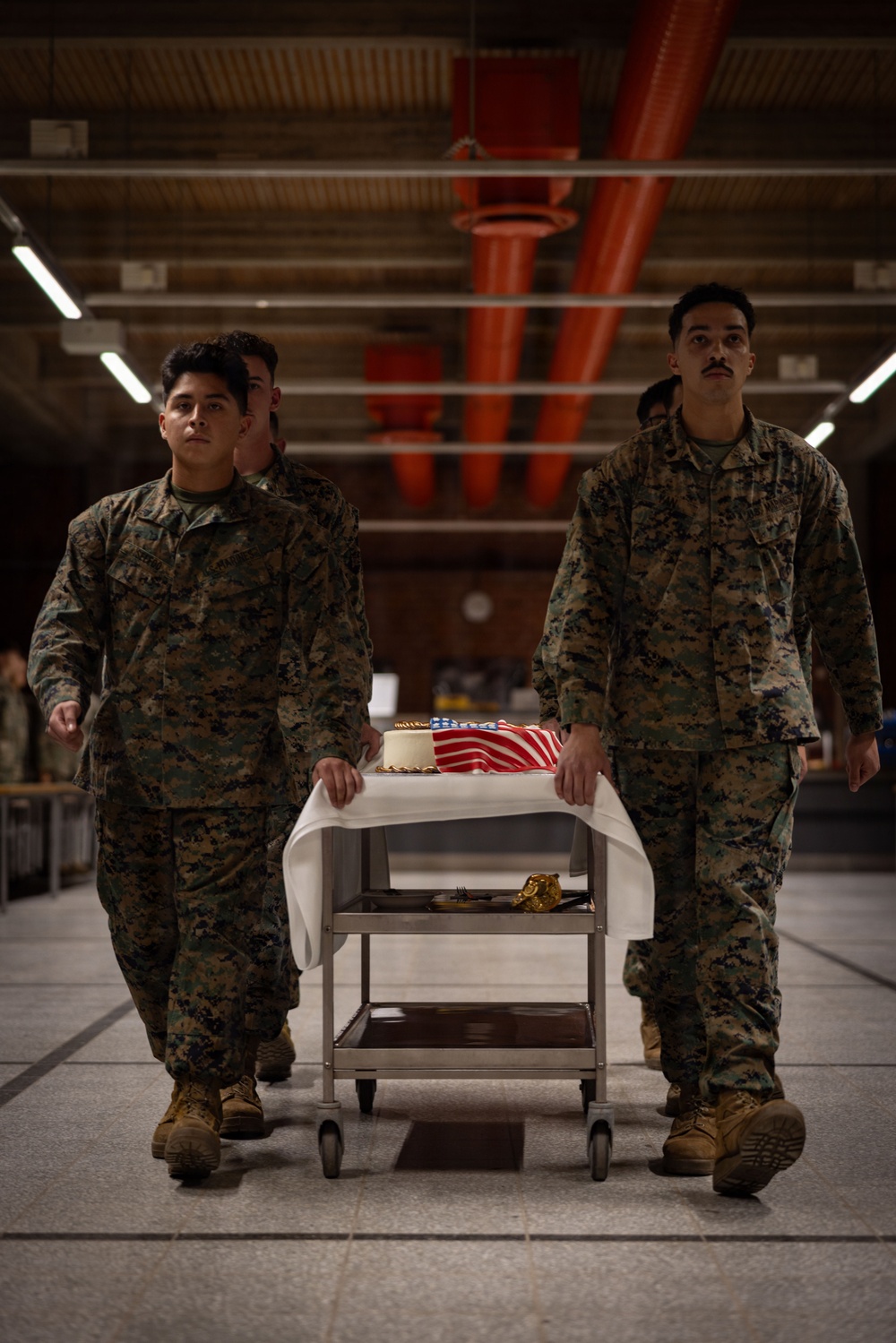 Marines and Sailors celebrate the U.S. Marine Corps 250th birthday