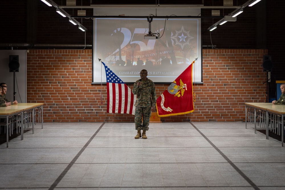 Marines and Sailors celebrate the U.S. Marine Corps 250th birthday