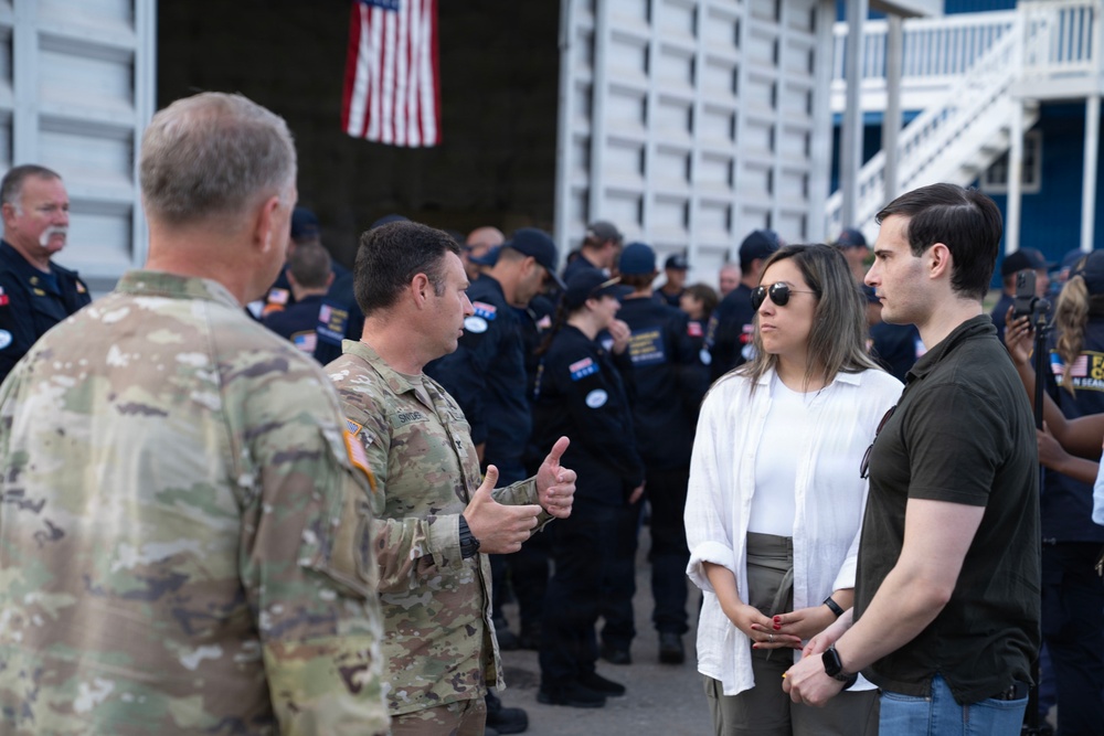 Under Secretary Jeremy Lewin visits JTF-Bravo at Norman Manley International Airport