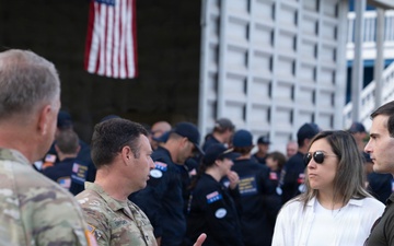 Under Secretary Jeremy Lewin visits JTF-Bravo at Norman Manley International Airport